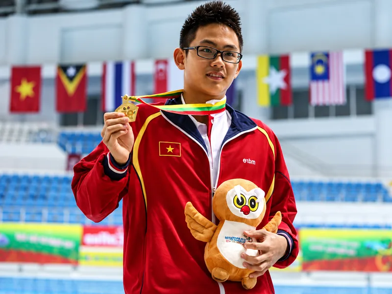 Lâm Quang Nhật là kình ngư từng giành hai HCV SEA Games ở nội dung 1.500 m